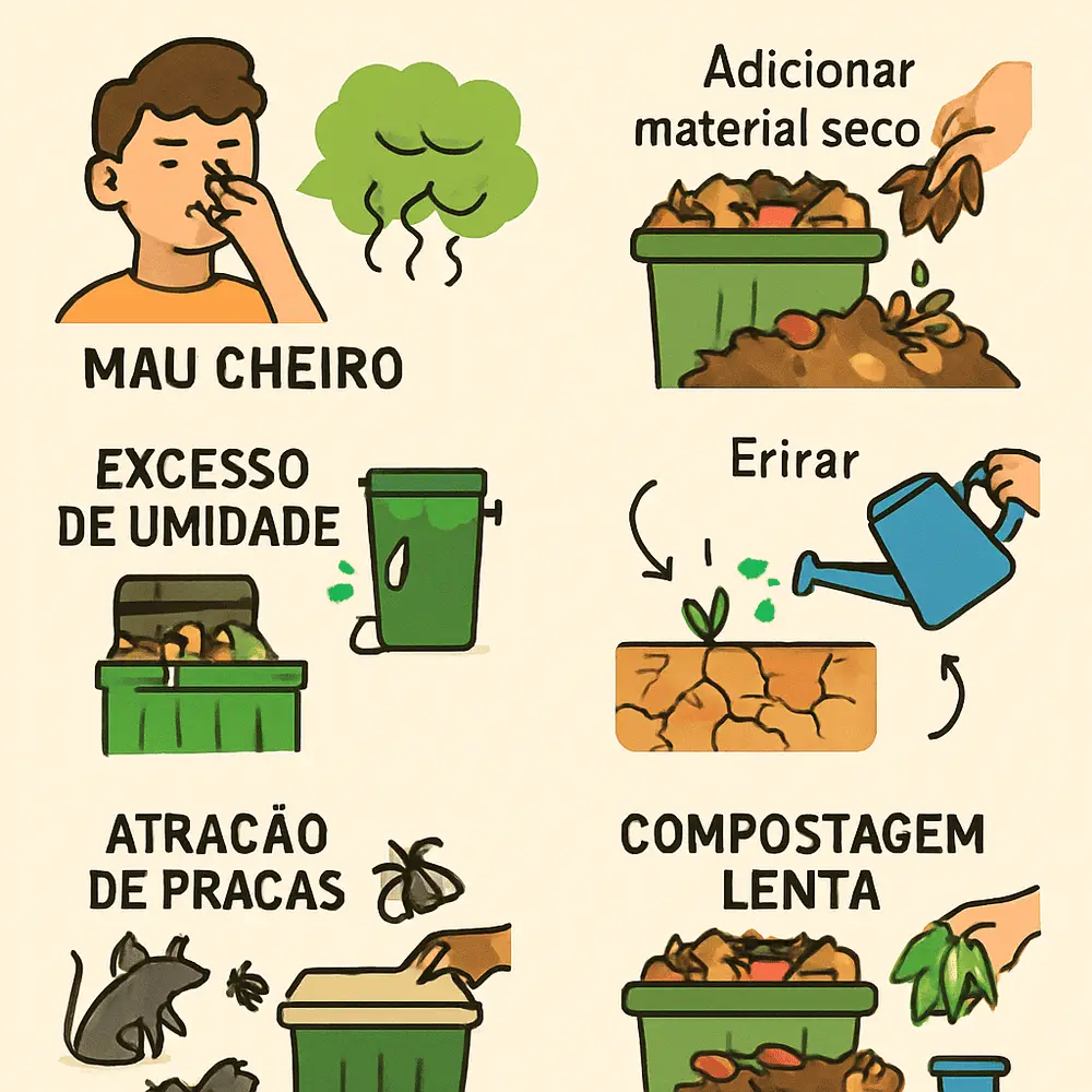 Erros Mais Comuns na Compostagem e Como Evitá-los