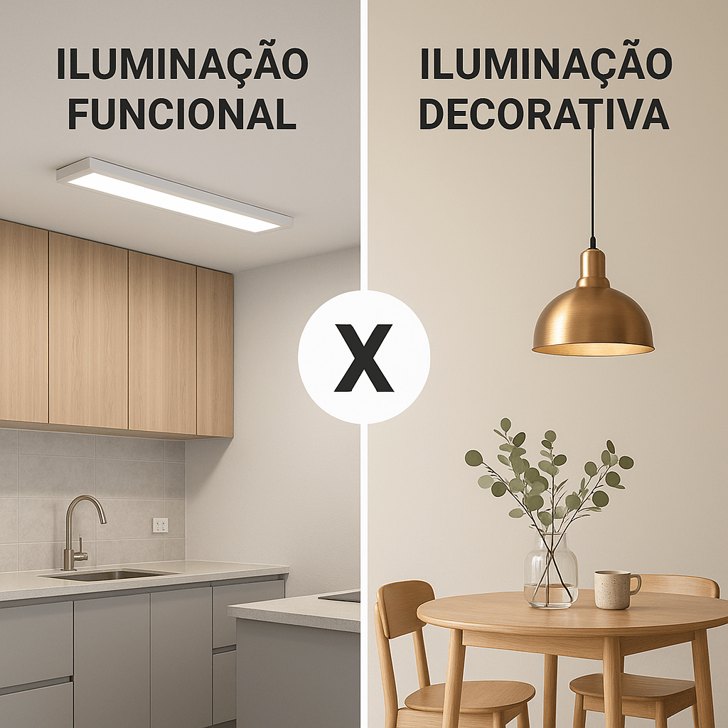 Iluminação Funcional x Iluminação Decorativa