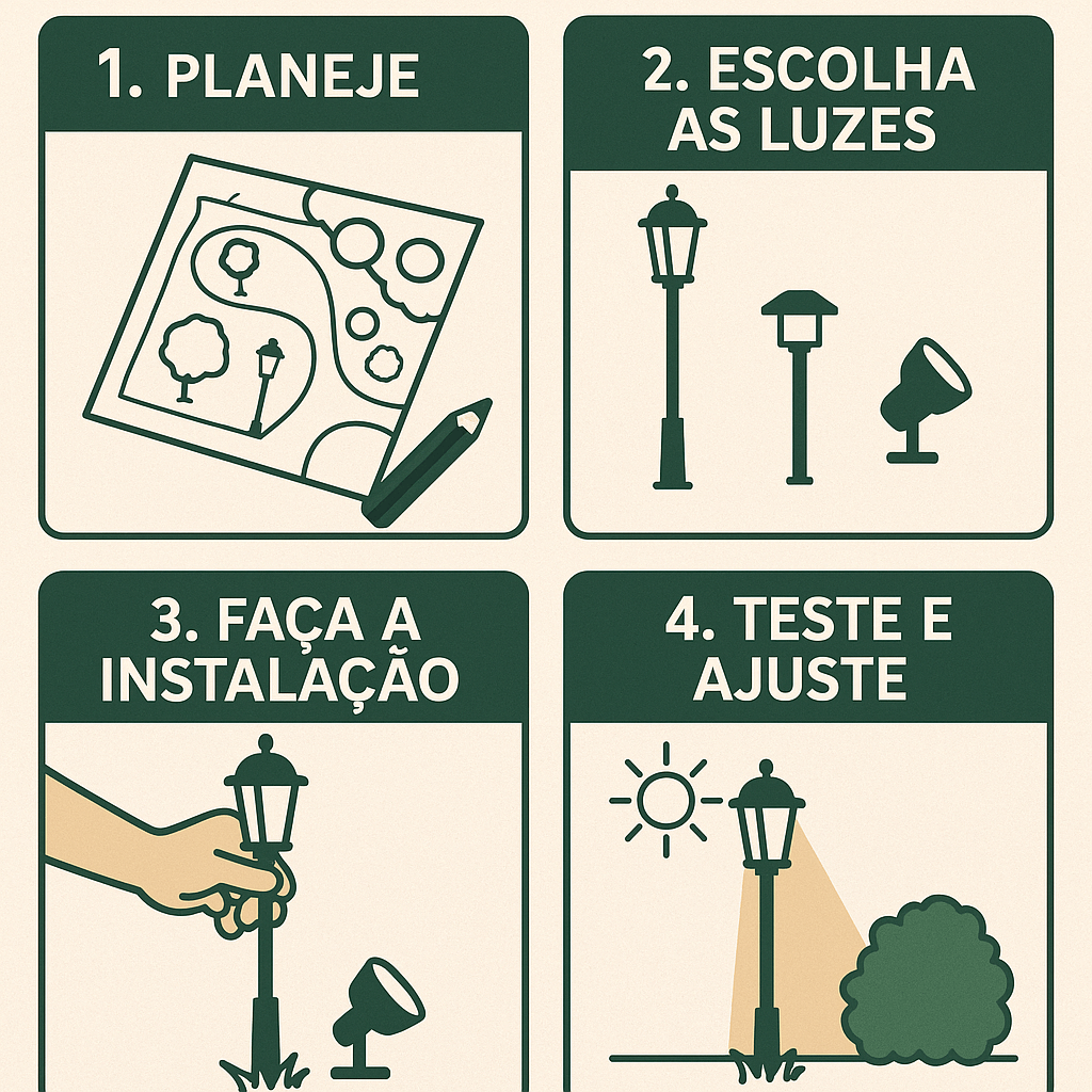 Passo a Passo para Iluminar seu Jardim